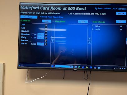 Waterford Card Room at 300 Bowl